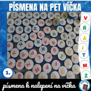 Písmena na PET víčka - zdarma