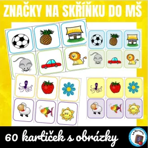 Značky na skříňku do MŠ