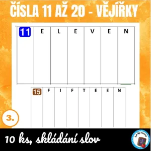Čísla do 20 - vějířky