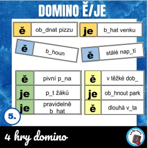 Domino ě/je