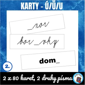 Pravopisné karty u/ú/ů