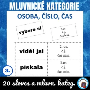 Slovesa - osoba, číslo, čas 