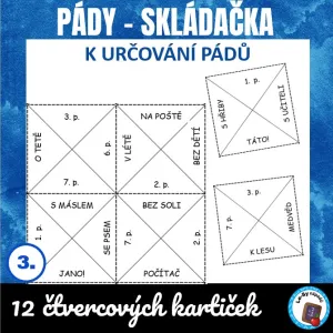 Pády podstatných jmen - skládačka