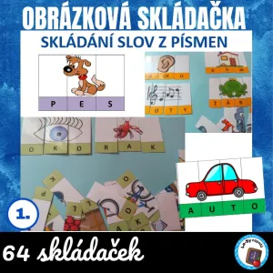 Obrázková skládačka slov z písmen