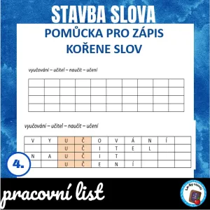 Pomůcka pro zápis kořene slov