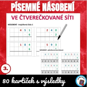 Písemné násobení jednociferným činitelem