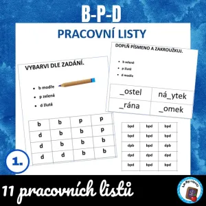 B-p-d pracovní listy