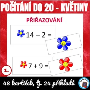 Počítání do 20 - květiny