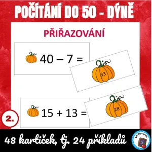 Počítání do 50 - dýně