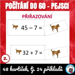 Počítání do 60 - pejsci