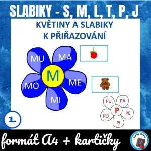 Květiny se slabikami