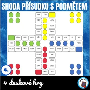 Shoda přísudku s podmětem - desková hra