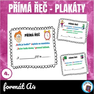 Přímá řeč - plakáty do třídy
