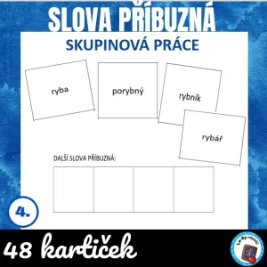 Slova příbuzná - skupinová práce