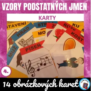 Karty se vzory podstatných jmen