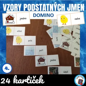 Vzory podst. jmen, rod střední - domino