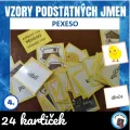 Vzory podst. jmen, rod střední - pexeso