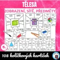 Tělesa - kolíčkové kartičky