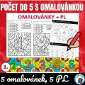 Počet do 5 s omalovánkou