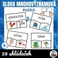 Slova mnohovýznamová - puzzle