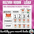 Velký rozvrh hodin - liška