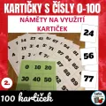 Kartičky s čísly do 100, náhled 1