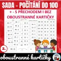 SADA - Počítání do 100, oboustranné kartičky 