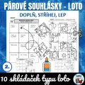 Párové souhlásky - loto s obrázky z farmy, náhled 1