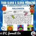 Tvar slova a slova příbuzná - omalovánky a PL