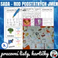 SADA - rod podstatných jmen, náhled 1