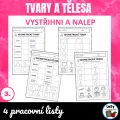 Tvary a tělesa - vystřihni a  nalep