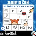 Slabiky ke čtení a skládání slov