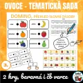 AJ Obrázkové domino - ovoce