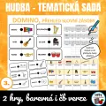 AJ Obrázkové domino - hudební nástroje