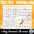 AJ Obrázkové domino - části těla