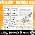 AJ Obrázkové domino - předložky s tučňáky