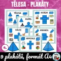 Tělesa a jejich sítě - plakáty