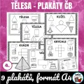 Tělesa a jejich sítě čb - plakáty