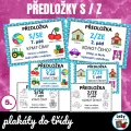 Předložky s/z - výukové plakáty