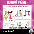 Hudební pojmy - demonstrační karty, náhled 1