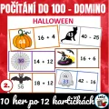 Halloween - počítání do 100 (domino)