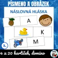 Počáteční hláska/písmeno - domino, náhled 1