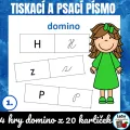 Tiskací a psací písmo - domino, náhled 1