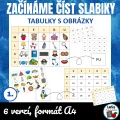 Začínáme číst slabiky - tabulky s obrázky