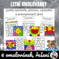 Letní omalovánky, zdarma