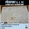 Předpony s, z, vz - vystřihni a nalep, zdarma, náhled 1