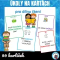 Úkoly na kartách pro dílnu čtení
