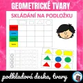 Geometrické tvary - skládání do tabulky