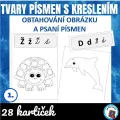 Tvary písmen s kreslením, náhled 1