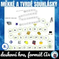 Měkké a tvrdé souhlásky - desková hra, náhled 1